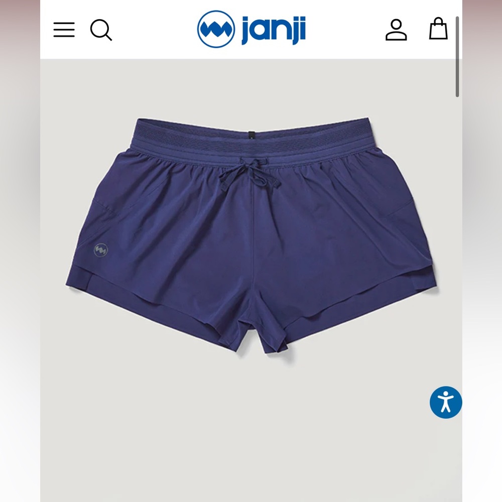 Janji Women's Blue Running AFO Shorts